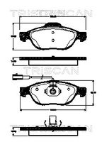 TRISCAN 811015039 - Juego de pastillas de freno