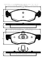TRISCAN 811015047 - Juego de pastillas de freno