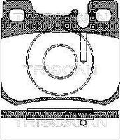 TRISCAN 811023006 - Juego de pastillas de freno