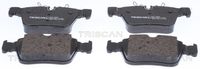 TRISCAN 811023093 - Lado de montaje: Eje trasero<br>para código de equipamiento especial: P31<br>Ancho [mm]: 122,4<br>Espesor [mm]: 16,3<br>Restricción de fabricante: ATE<br>Contacto avisador de desgaste: preparado para indicador desgaste<br>Altura 1 [mm]: 56,1<br>Altura 2 [mm]: 62<br>