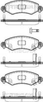 TRISCAN 811024017 - Lado de montaje: Eje delantero<br>cantidad de elementos de fricción: 4<br>Espesor [mm]: 15,7<br>Longitud [mm]: 131<br>Altura [mm]: 44,1<br>Contacto avisador de desgaste: con avisador acústico de desgaste<br>Pastilla de freno: con borde biselado<br>Sistema de frenos: Bosch<br>Número de WVA: 23605, 23607<br>