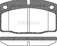 TRISCAN 811024234 - Longitud [mm]: 100<br>Ancho [mm]: 59<br>Homologación: ECE R90 Approved<br>Lado de montaje: Eje delantero<br>Espesor/grosor 1 [mm]: 15,5<br>Contacto avisador de desgaste: preparado para indicador desgaste<br>Peso [kg]: 1,11<br>