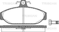 TRISCAN 811027150 - Lado de montaje: Eje delantero<br>Ref. artículo dinámica frenado/marcha: no para ABS<br>Ancho [mm]: 128,9<br>Altura [mm]: 64,8<br>Espesor [mm]: 18<br>Restricción de fabricante: TRW<br>Contacto avisador de desgaste: con contacto avisador de desgaste<br>Sistema de frenos: Lucas-Girling<br>Homologación: E2 90R - 01122/003<br>Número de WVA: 20164<br>