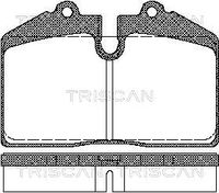 TRISCAN 811029155 - Lado de montaje: Eje trasero<br>Lado de montaje: Eje delantero<br>Longitud [mm]: 131,8<br>Ancho [mm]: 70,7<br>Espesor/grosor 1 [mm]: 17,2<br>Contacto avisador de desgaste: preparado para indicador desgaste<br>Peso [kg]: 2,002<br>