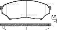 TRISCAN 811042015 - para el tipo de serie del modelo: I.O<br>Lado de montaje: Eje trasero<br>para el tipo de serie del modelo: Shogun Pinin<br>Lado de montaje: Eje trasero<br>para el tipo de serie del modelo: Montero I.O<br>Lado de montaje: Eje trasero<br>para el tipo de serie del modelo: Pajero Pinin<br>Lado de montaje: Eje trasero<br>Ancho [mm]: 107,8<br>Altura [mm]: 41<br>Espesor [mm]: 15,5<br>Restricción de fabricante: AKEBONO<br>Contacto avisador de desgaste: con avisador acústico de desgaste<br>Homologación: E9 90R - 01118/233<br>Número de indicadores de desgaste [por eje]: 2<br>