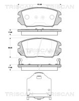 TRISCAN 811043033 - Juego de pastillas de freno