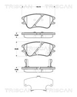 TRISCAN 811043035 - Juego de pastillas de freno
