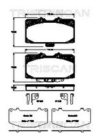 TRISCAN 811068181 - Juego de pastillas de freno