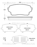 TRISCAN 811069016 - Juego de pastillas de freno