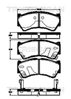 TRISCAN 811069019 - Juego de pastillas de freno