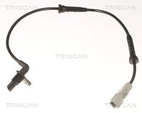 TRISCAN 818025296 - Lado de montaje: Eje delantero<br>Número de piezas necesarias: 2<br>Longitud de cable [mm]: 645<br>Profundidad de montaje [mm]: 38<br>Número de enchufes de contacto: 2<br>