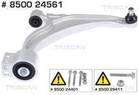 TRISCAN 850024561 - Lado de montaje: Eje delantero, izquierda<br>Tipo de dirección: Brazo oscilante transversal<br>Material: Aluminio<br>Referencia artículo par: 40-08754<br>Peso [kg]: 3,19<br>