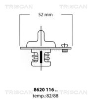 TRISCAN 862011682 - Termostato, refrigerante