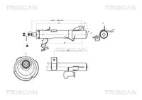 TRISCAN 870550102 - Amortiguador