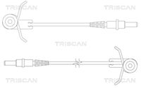 TRISCAN 811510004 - Lado de montaje: Eje delantero<br>Tipo de freno: Discos<br>Longitud [mm]: 338<br>Peso [kg]: 0,12<br>Número de indicadores de desgaste [por eje]: 1<br>