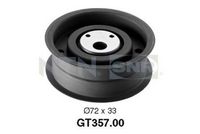 SNR GT35700 - Diámetro [mm]: 72<br>Ancho [mm]: 26<br>Accionamiento rodillo tensor: manual<br>