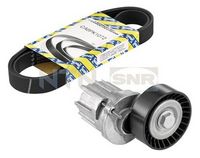 SNR KA85700 - Corriente de carga alternador [A]: 180<br>Unidades accionadas: Alternador<br>Restricción de fabricante: Valeo<br>Equipamiento de vehículo: para vehículos con climatizador<br>Equipamiento de vehículo: para vehículos sin sistema Start&Stop<br>Nº art. herramienta recomendada: VKN 350<br>para generador con número OE: 03L 903 023 E<br>para generador con número OE: 03L 903 024 J<br>Longitud [mm]: 1070<br>Ancho [mm]: 21,36<br>Material de las correas: EPDM (Ethylen-Propylen-Dien-Caucho)<br>Número de nervaduras: 6<br>SVHC: No existen sustancias SVHC<br>