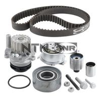 SNR KDP457670 - Código de motor: CEGA<br>Nº art. herramienta recomendada: VKN 1000<br>cantidad de tornillos: 2<br>Material rotor de la bomba: Plástico<br>Ancho de cinta [mm]: 30<br>Artículo complementario/Información complementaria: con juntas<br>Artículo complementario / información complementaria 2: con perno de anclaje<br>Número de dientes: 160<br>Correas: con perfil redondeado de dientes<br>