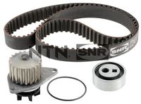 SNR KDP459060 - nº de motor desde: 3762434<br>Código de motor: TU1JP<br>Accionamiento rodillo tensor: automático<br>Material rotor de la bomba: Chapa de acero<br>Ancho de cinta [mm]: 17<br>Artículo complementario/Información complementaria: con juntas<br>Número de dientes: 100<br>Correas: con perfil redondeado de dientes<br>