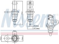 NISSENS 207067 - Tipo de sensor: NTC<br>Artículo complementario / información complementaria 2: con junta tórica<br>Color: negro<br>Número de enchufes de contacto: 2<br>