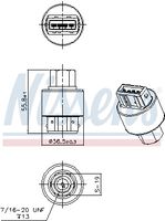 NISSENS 301008 - Presostato, aire acondicionado - ** FIRST FIT **