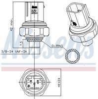 NISSENS 301009 - Presostato, aire acondicionado - ** FIRST FIT **