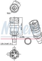 NISSENS 301028 - Presostato, aire acondicionado - ** FIRST FIT **