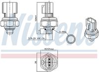 NISSENS 301077 - Presostato, aire acondicionado