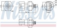 NISSENS 301090 - año construcción desde: 04/2010<br>Número de enchufes de contacto: 3<br>Medida de rosca: M11 x 1<br>Tipo de rosca: Rosca exterior<br>Peso neto [g]: 27<br>Ancho de embalaje [cm]: 3,00<br>long. de embalaje [cm]: 4,0<br>h embalaje [cm]: 7,50<br>