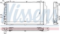 NISSENS 60465A - Radiador, refrigeración del motor