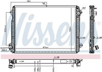 NISSENS 606320 - Radiador, refrigeración del motor