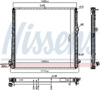 NISSENS 606324 - Radiador, refrigeración del motor