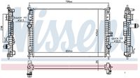 NISSENS 606342 - Radiador, refrigeración del motor - ** FIRST FIT **