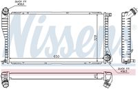 NISSENS 60634A - Radiador, refrigeración del motor