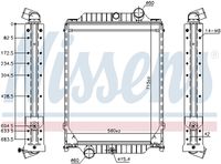 NISSENS 606366 - Radiador, refrigeración del motor