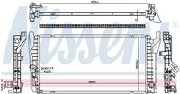 NISSENS 606385 - Radiador, refrigeración del motor