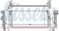 NISSENS 606391 - Radiador, refrigeración del motor