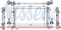 NISSENS 606411 - Radiador, refrigeración del motor