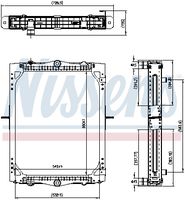 NISSENS 606425 - Radiador, refrigeración del motor