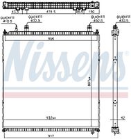 NISSENS 606764 - Refrigerador baja temperatura, aire de admisión