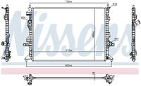 NISSENS 606908 - Radiador, refrigeración del motor