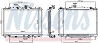 NISSENS 606110 - Radiador, refrigeración del motor