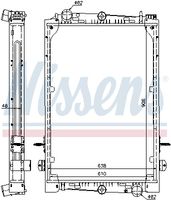 NISSENS 61427A - Radiador, refrigeración del motor