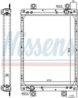 NISSENS 61439A - Radiador, refrigeración del motor