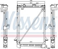 NISSENS 61441A - Radiador, refrigeración del motor