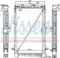 NISSENS 61442A - Radiador, refrigeración del motor