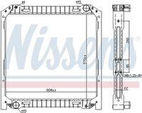 NISSENS 62344 - Radiador, refrigeración del motor