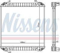 NISSENS 623440 - Radiador, refrigeración del motor