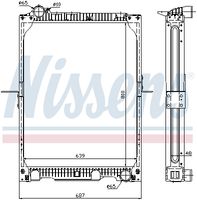 NISSENS 62524A - Radiador, refrigeración del motor