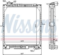 NISSENS 62523A - Radiador, refrigeración del motor